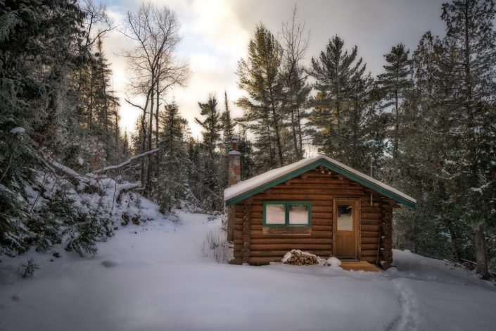 Winter Cabin, St. Louis County, Minnesota