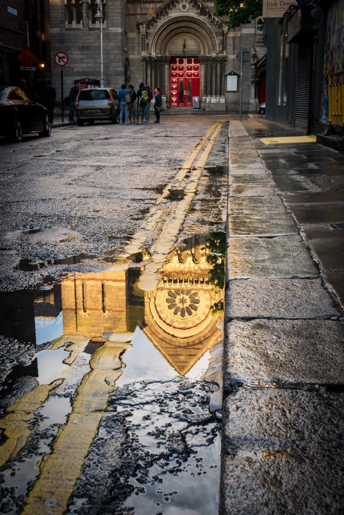 Reflections after rain, Dublin, Ireland