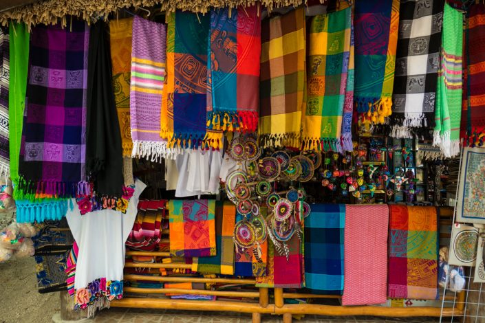 Textile vendor, Yucatan, Mexico